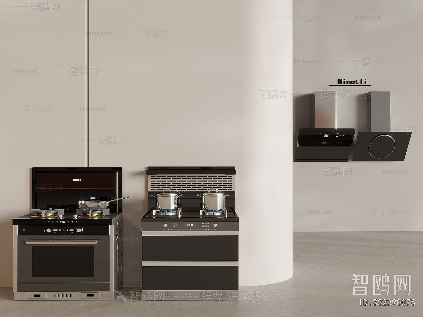 Modern Kitchen Electric Gas Range