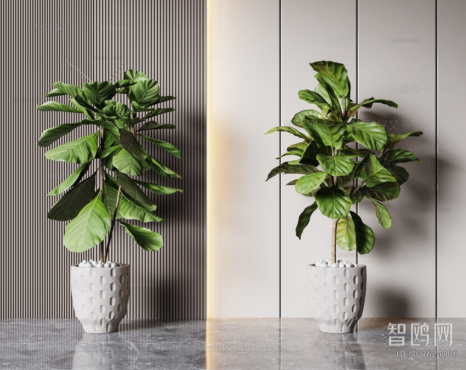 Modern Ground Green Plant Potted Plants