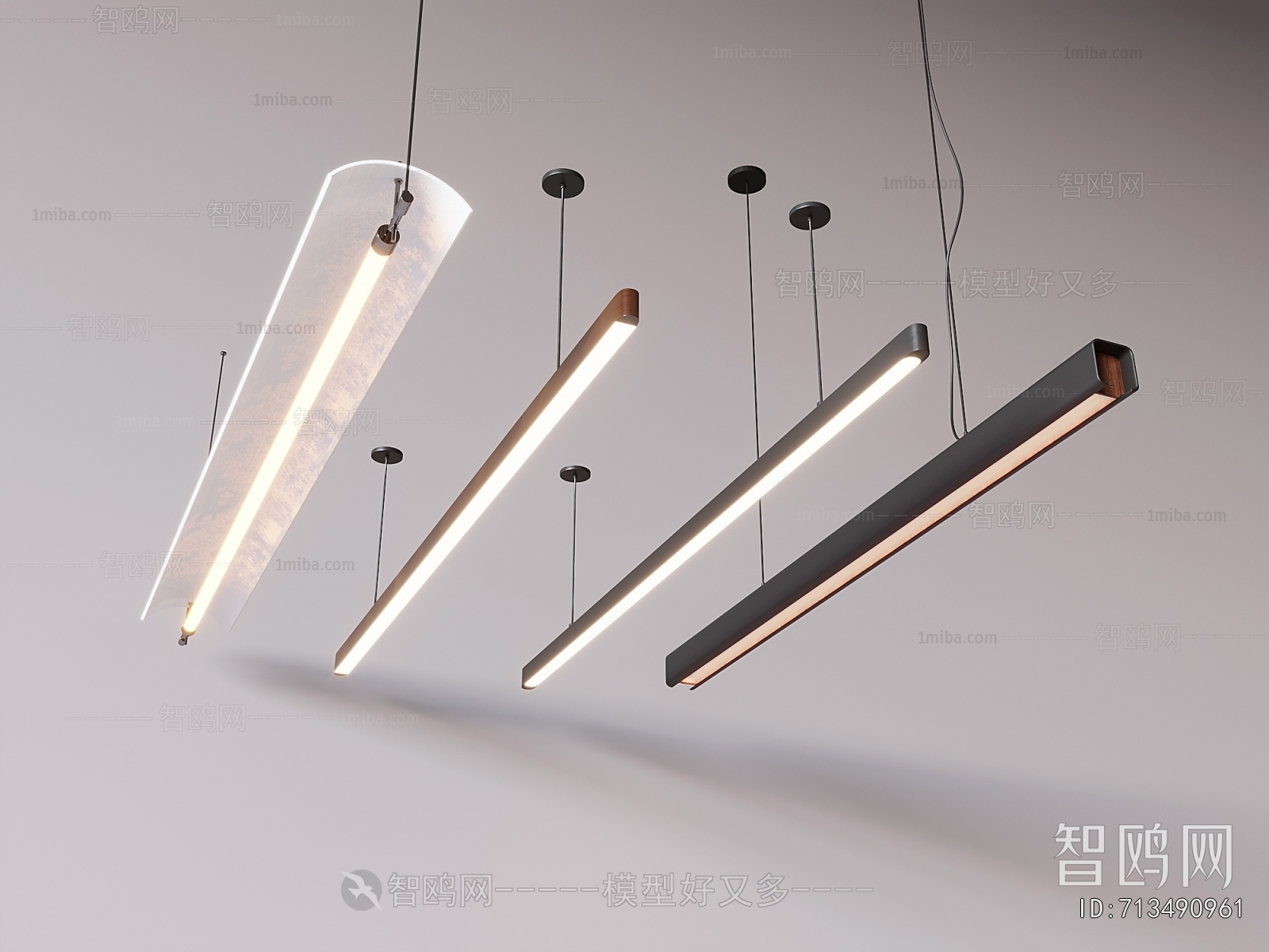 Modern Long Chandelier