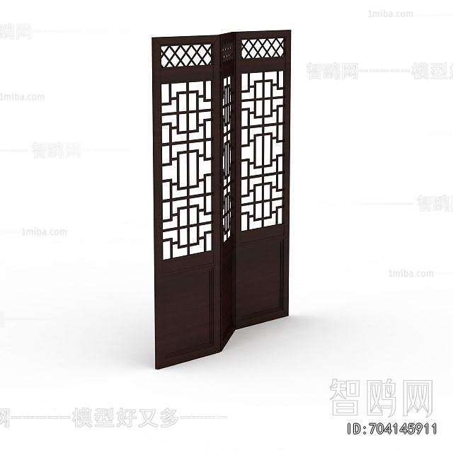 New Chinese Style Wooden Screen Partition