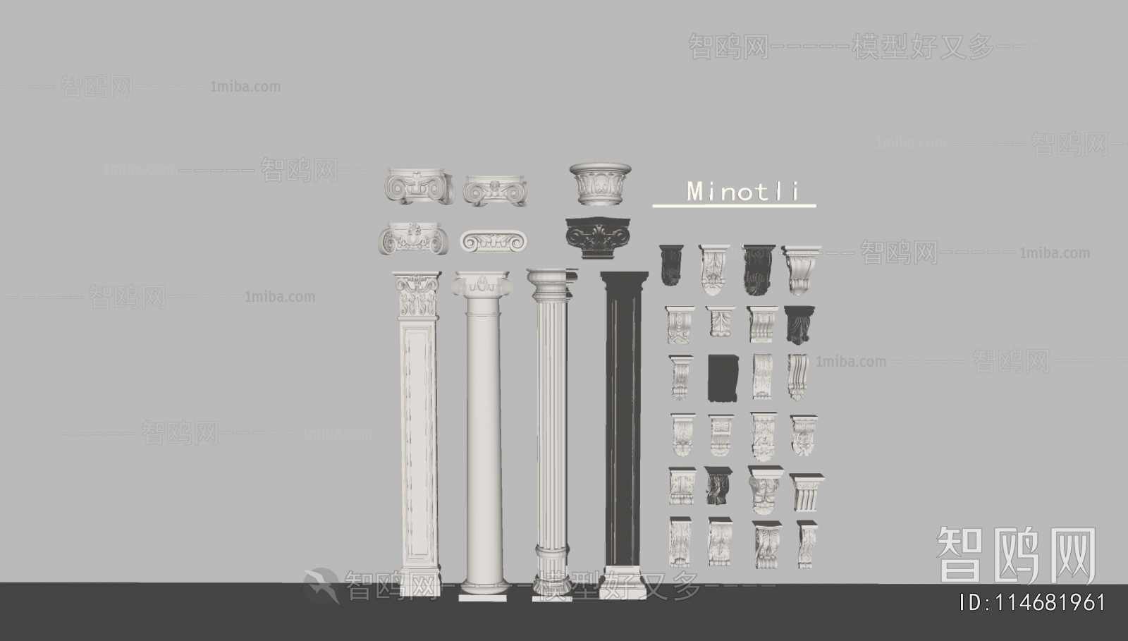 European Style Roman Pillar