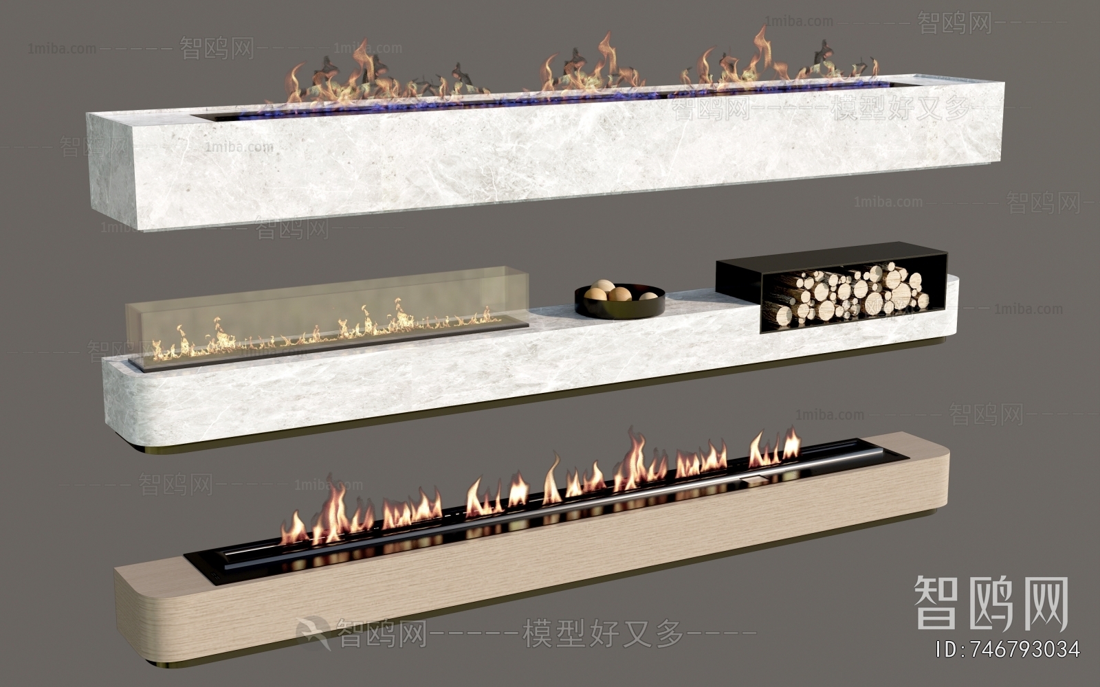Modern Electronic Fireplace
