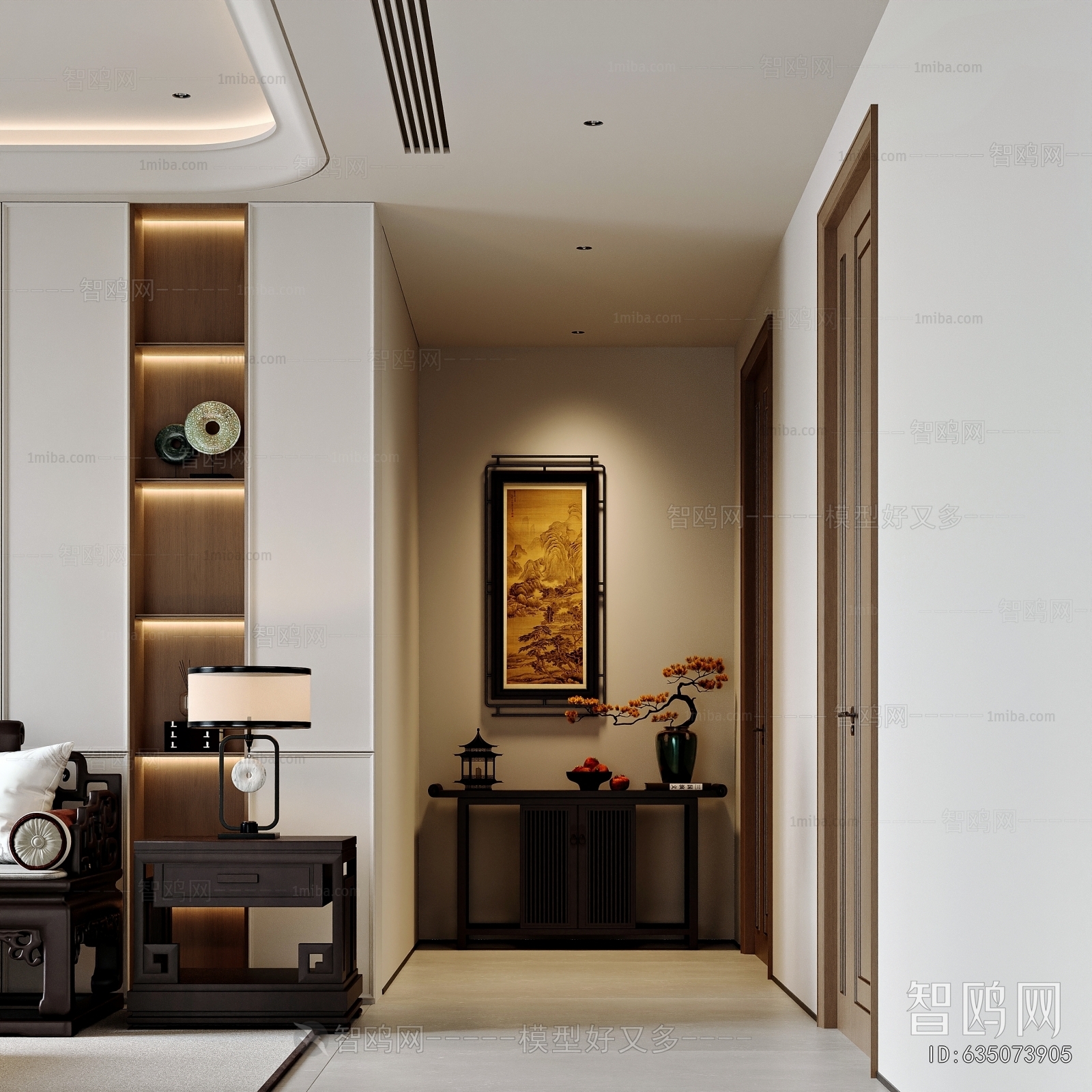 New Chinese Style A Living Room