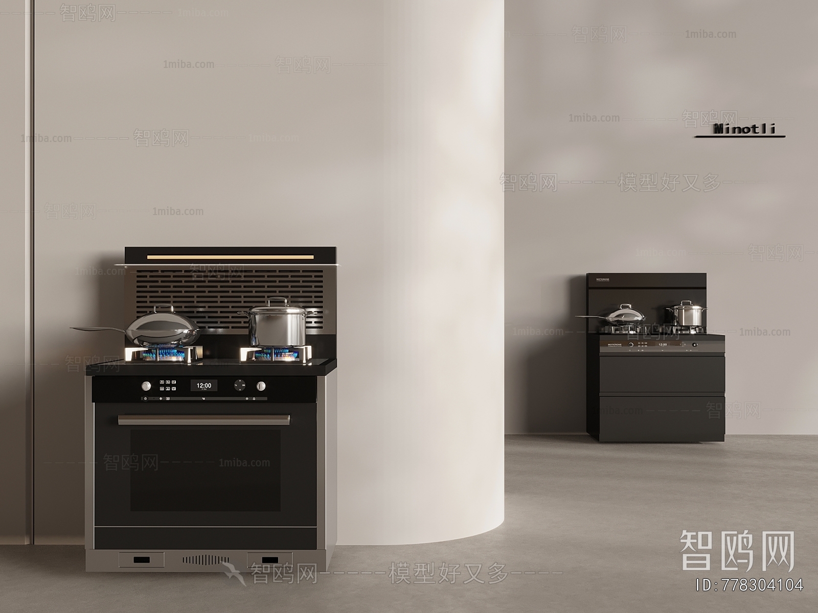 Modern Kitchen Electric Gas Range