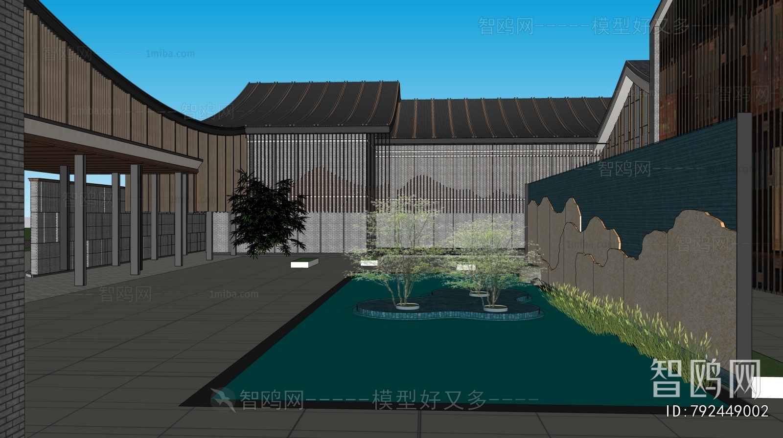 New Chinese Style Architecture Of Artistic Style