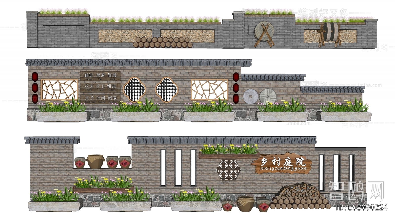 New Chinese Style Landscape Wall
