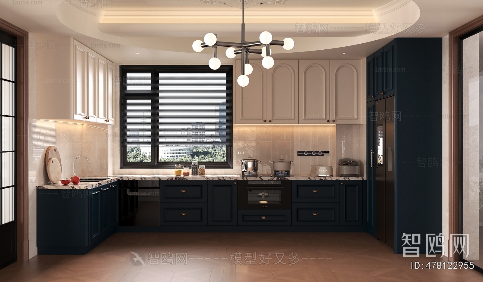 French Style Kitchen Cabinet