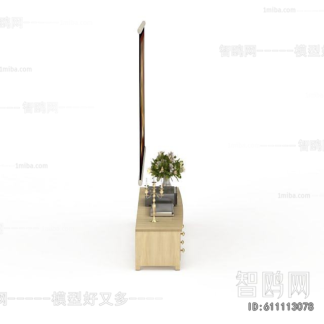 Simple European Style TV Cabinet