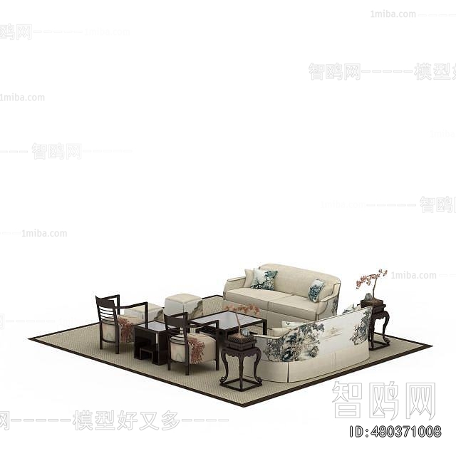 New Chinese Style Sofa Combination