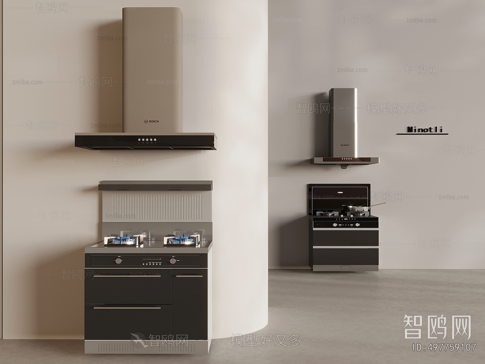 Modern Kitchen Electric Gas Range