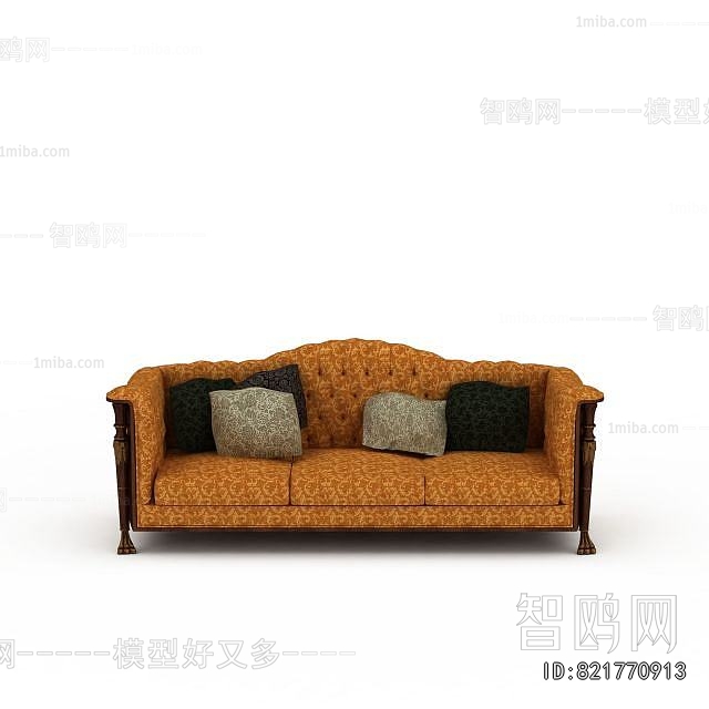 European Style Three-seat Sofa