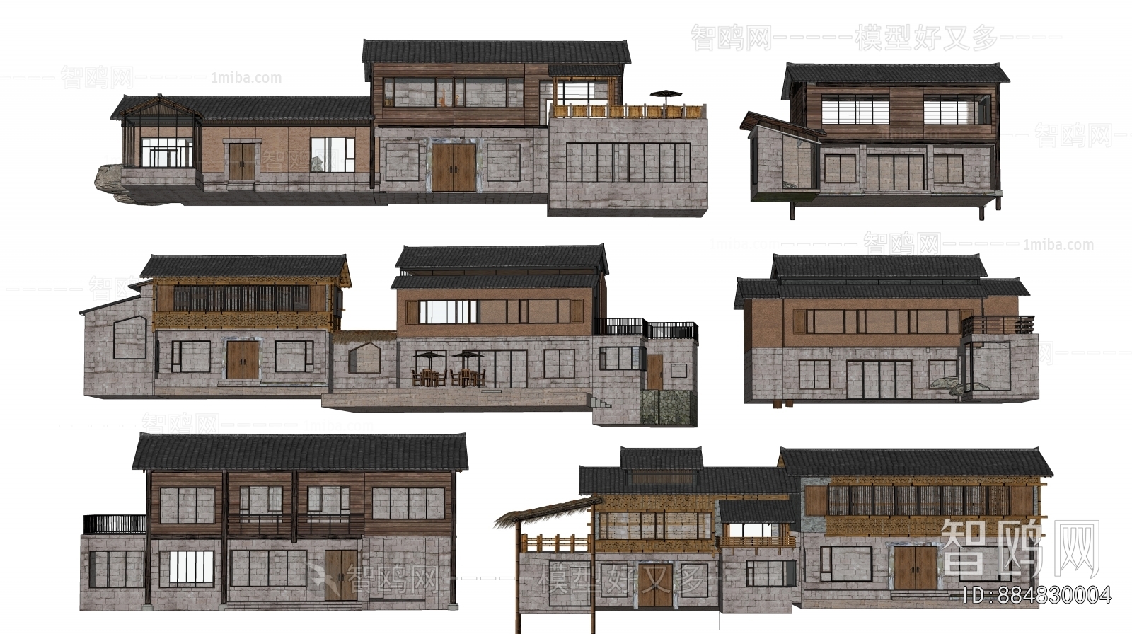 New Chinese Style Appearance Of Commercial Building