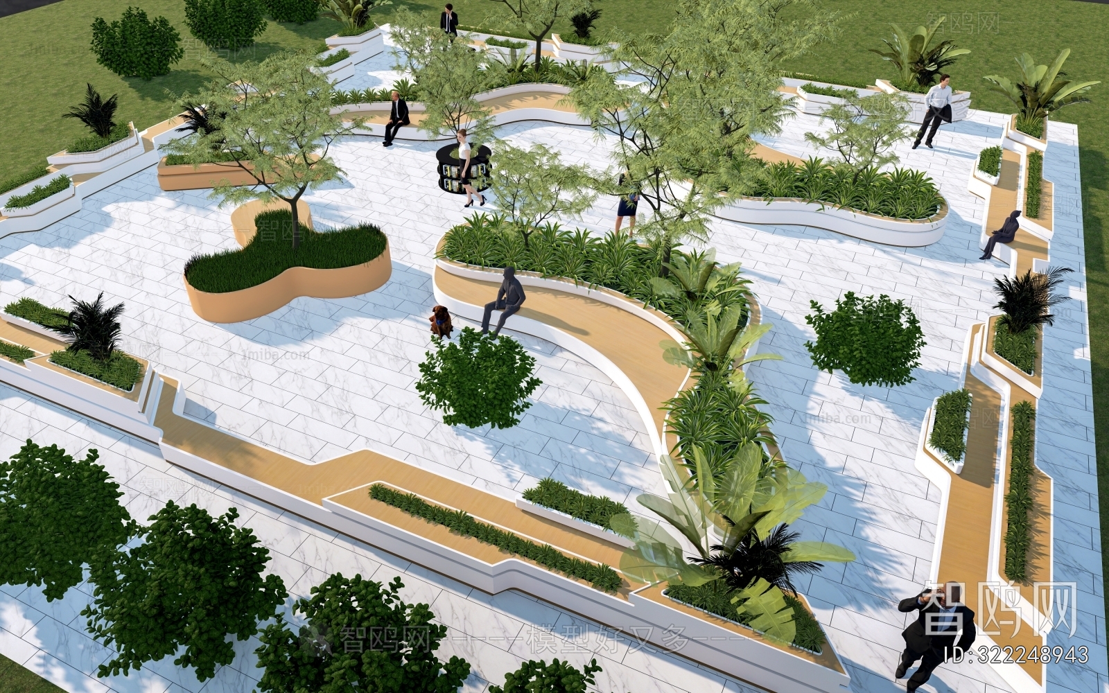 Modern Park Landscape