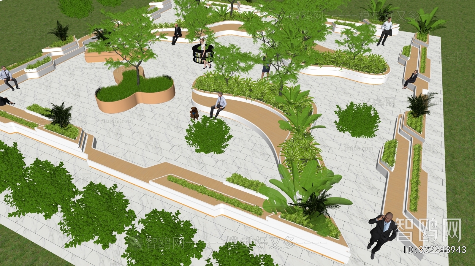 Modern Park Landscape