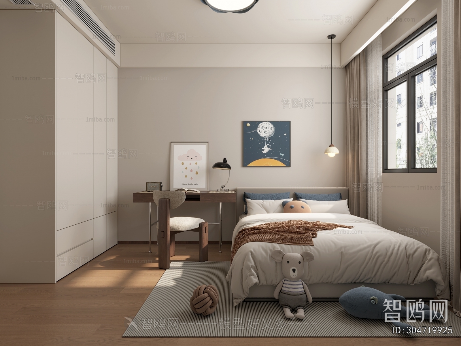 Modern Boy's Room And Son's Room