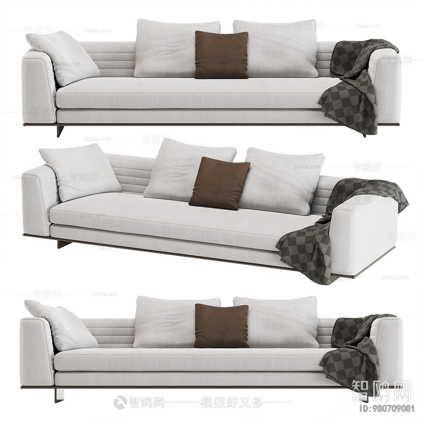 Modern Multi Person Sofa