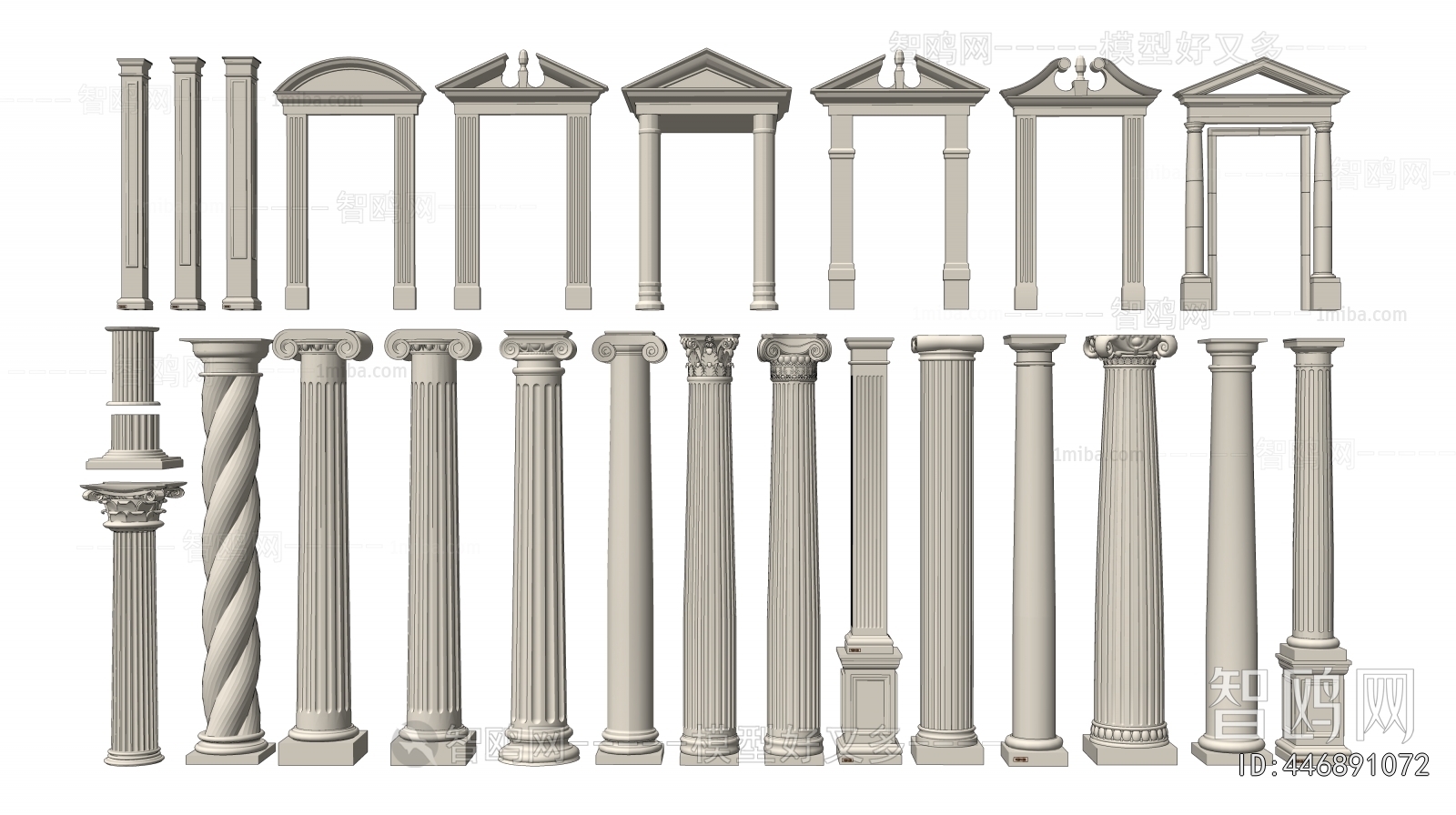 European Style Roman Pillar