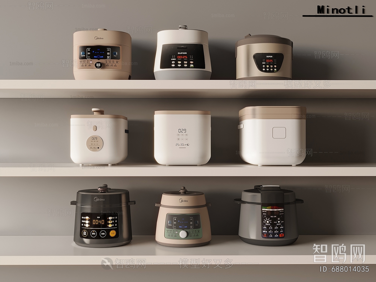 Modern Electric Kitchen Appliances