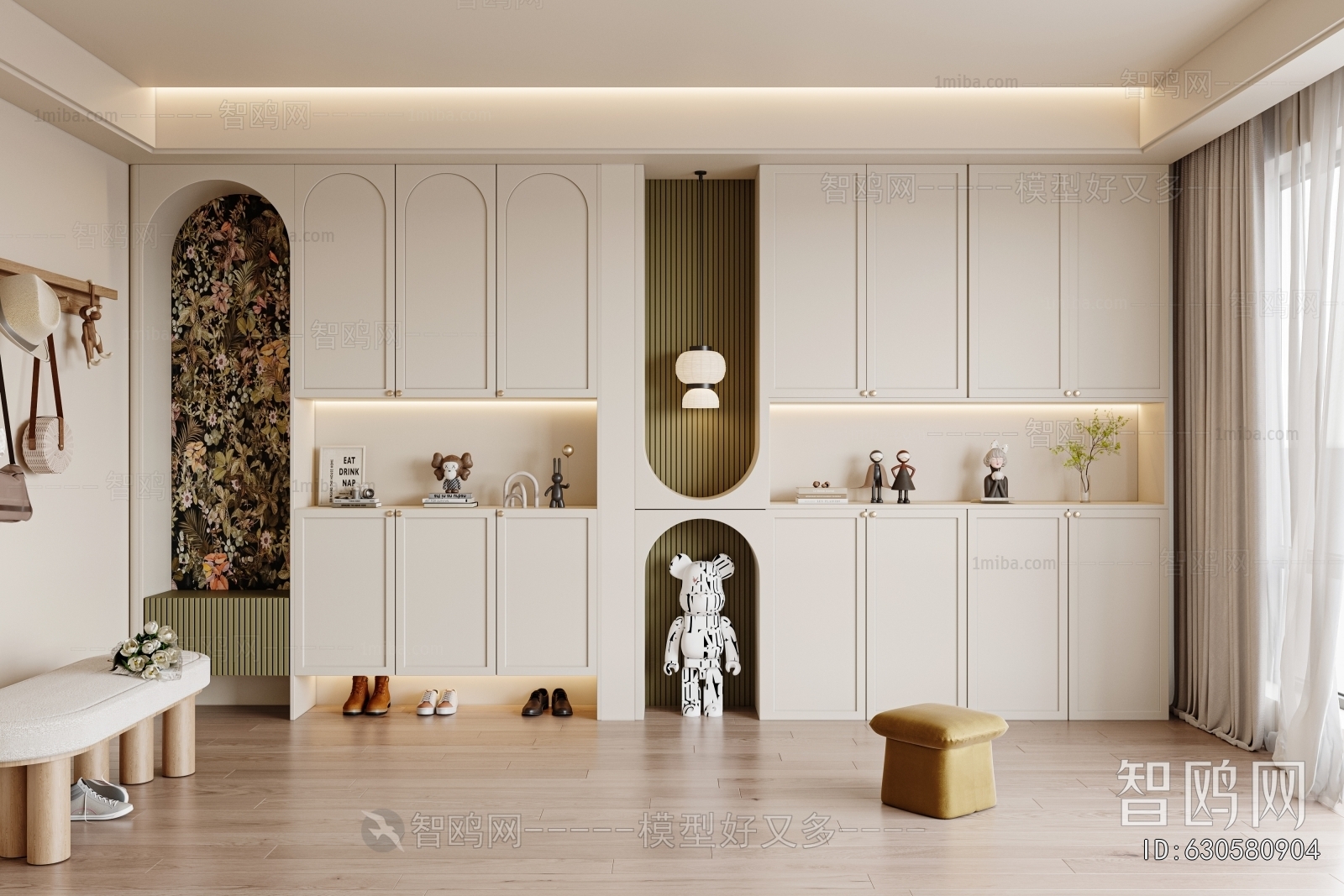 French Style Shoe Cabinet