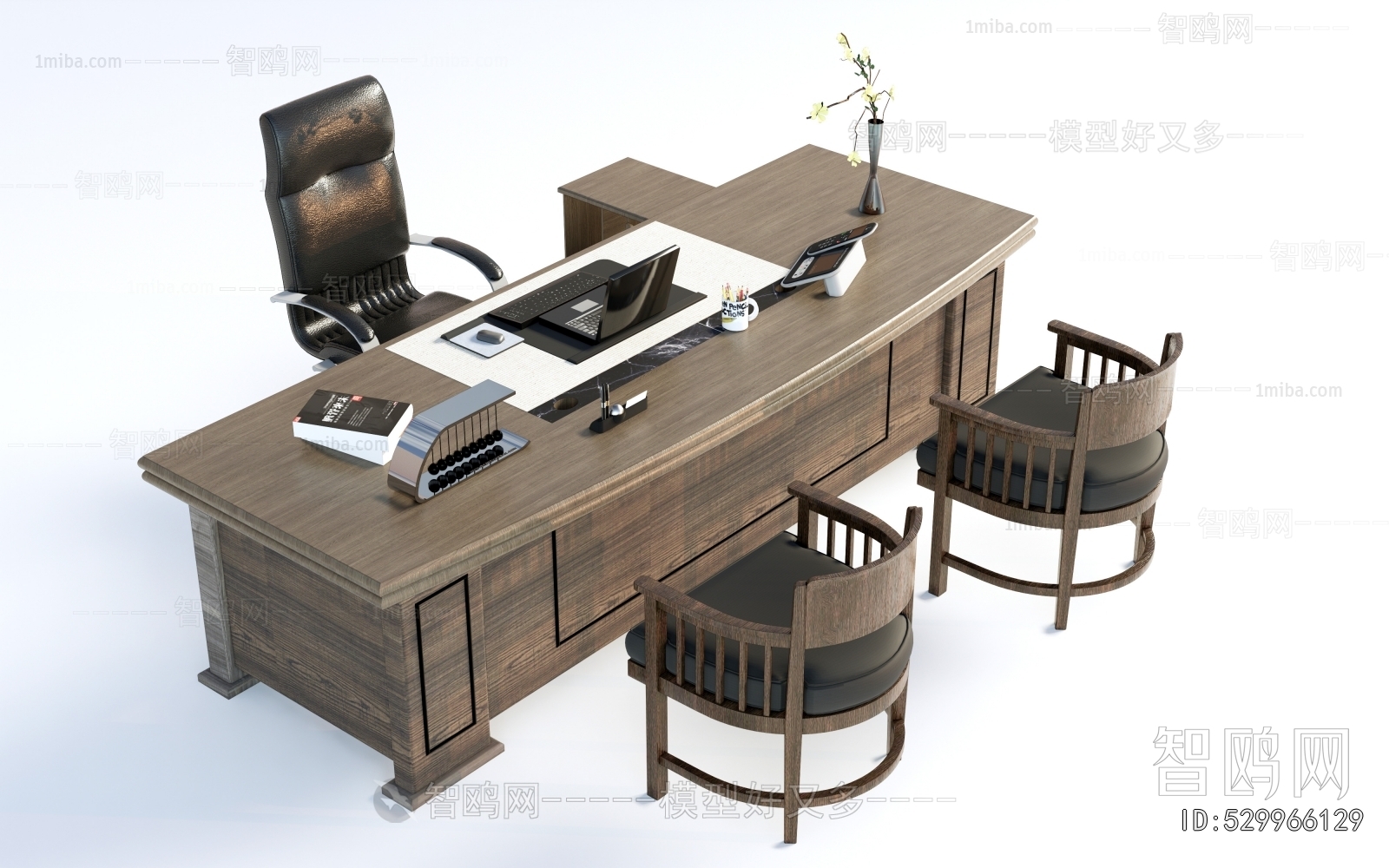 New Chinese Style Office Desk And Chair