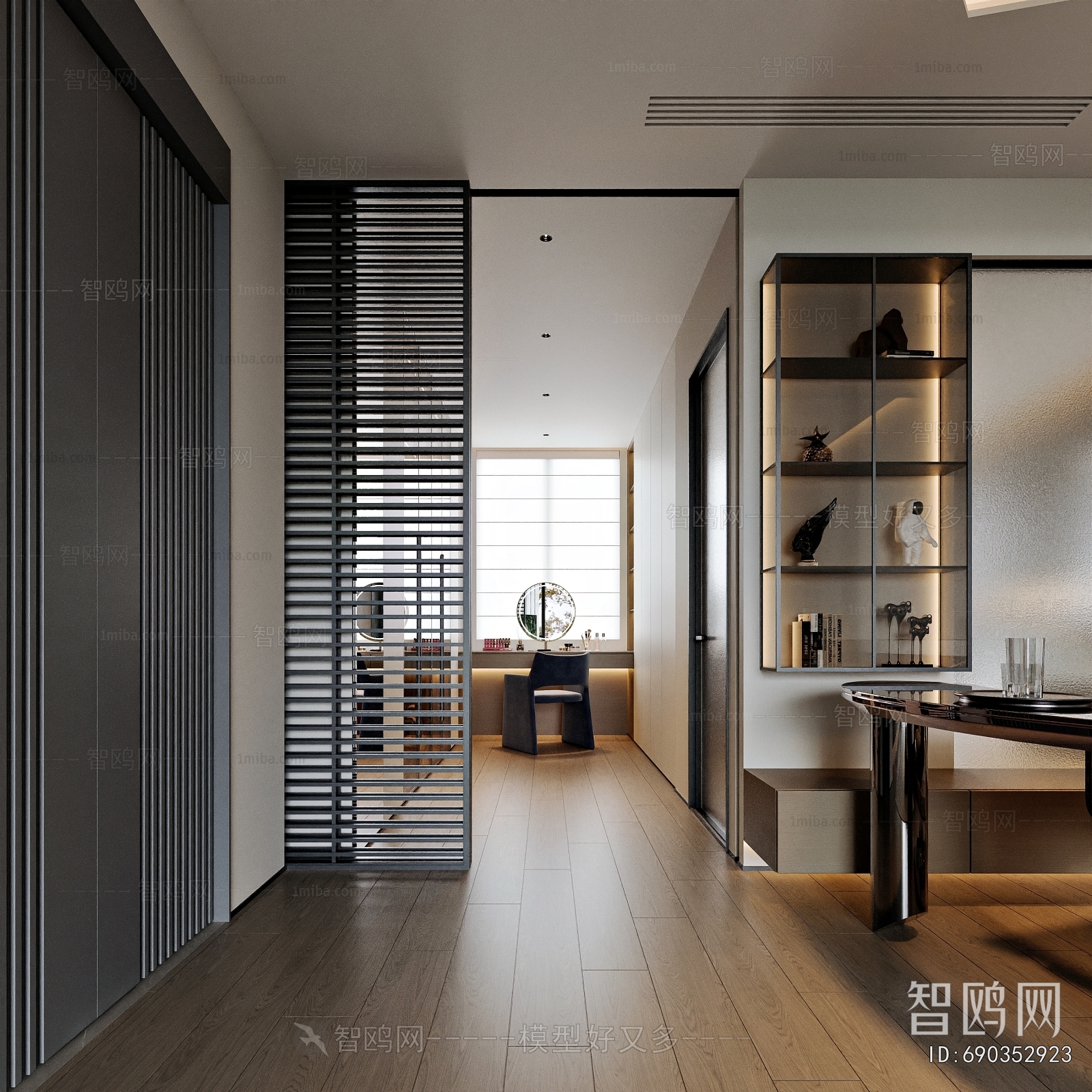 Modern Clothes Storage Area