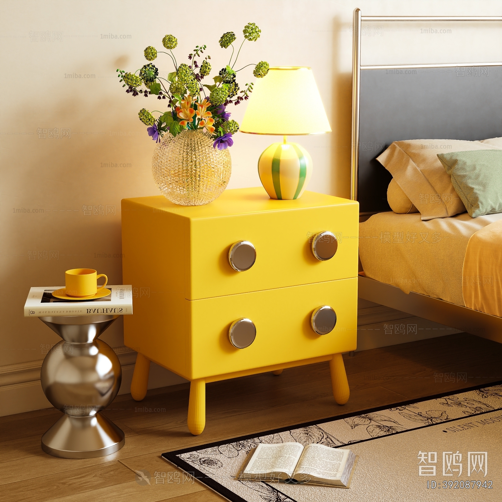 Modern Bedside Cupboard