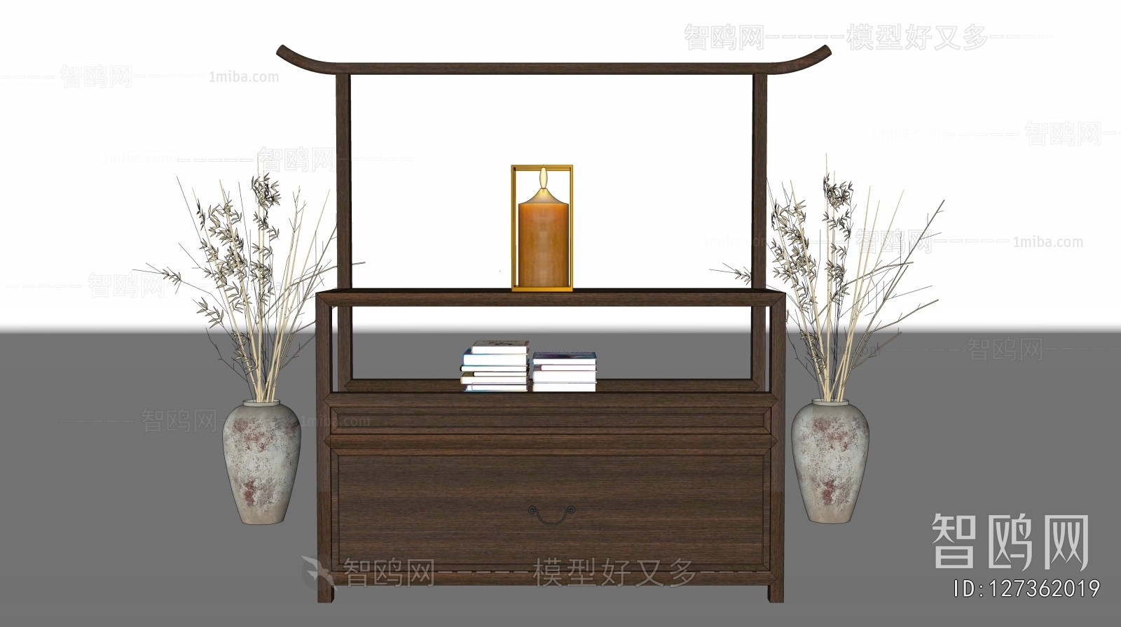 New Chinese Style Entrance Cabinet