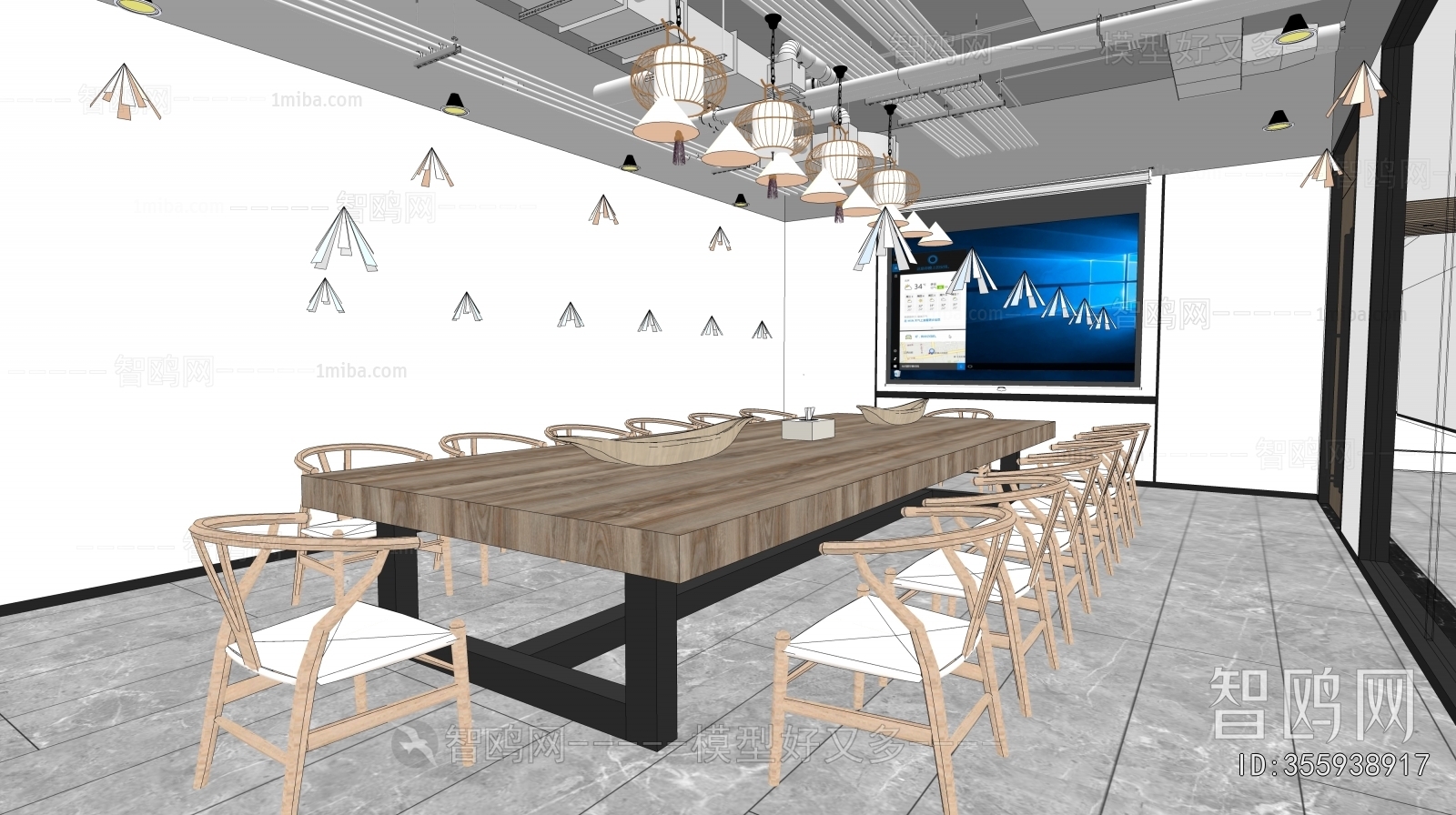 New Chinese Style Meeting Room