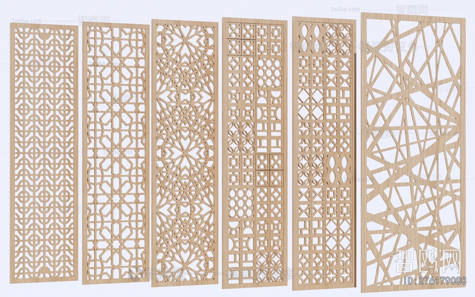 New Chinese Style Wooden Screen Partition