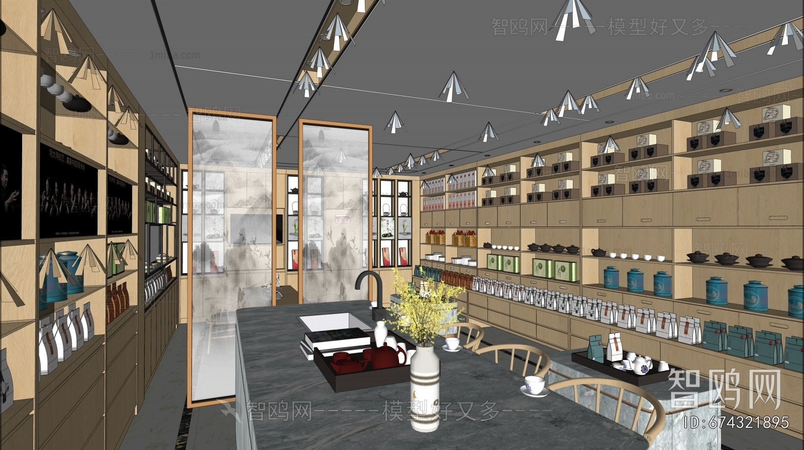 New Chinese Style Tea Shop