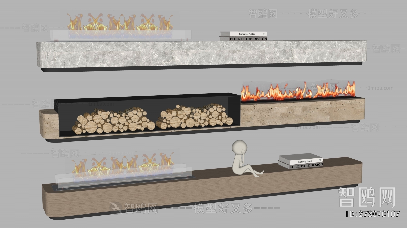 Modern Electronic Fireplace