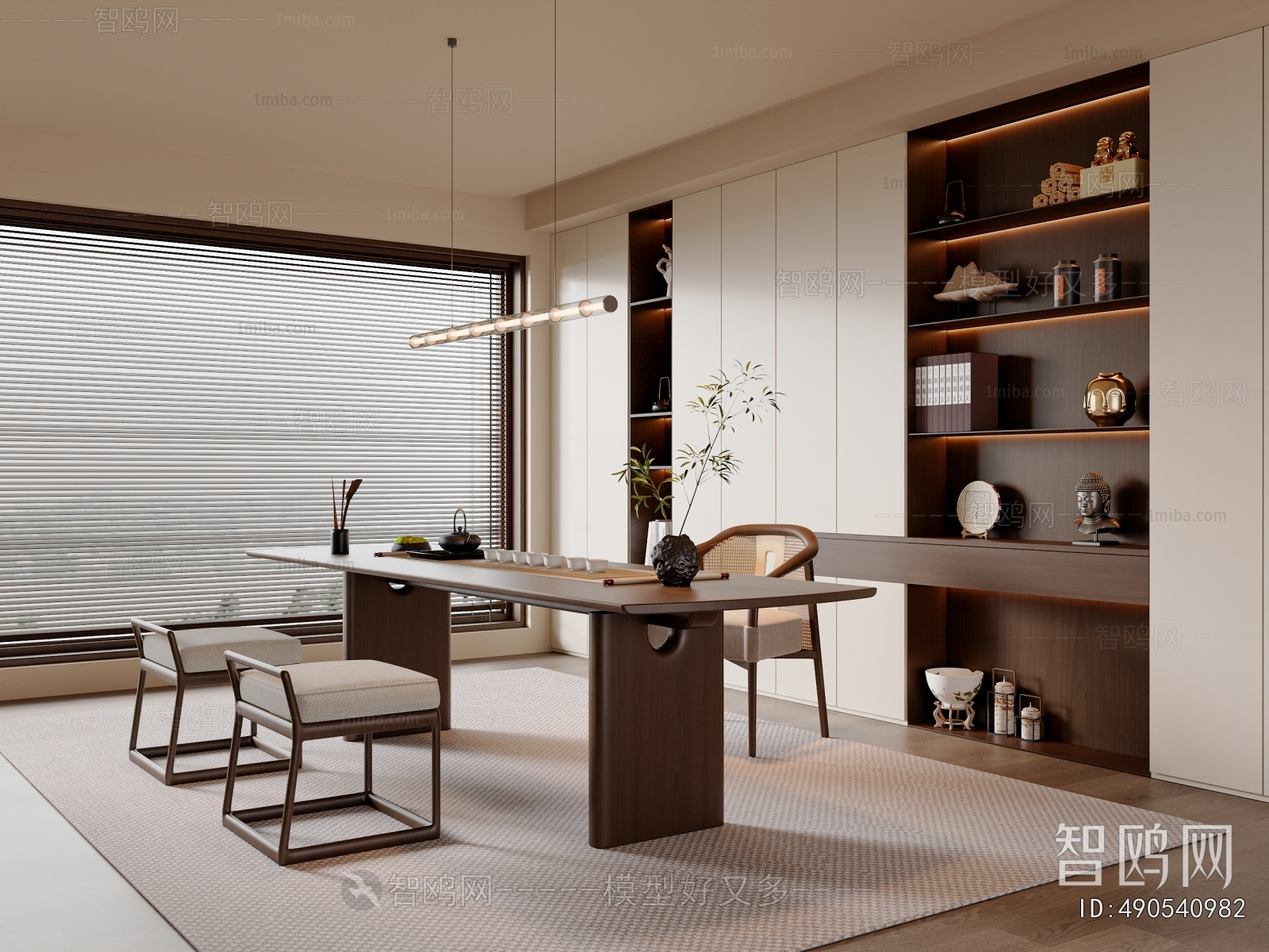 New Chinese Style Study Space