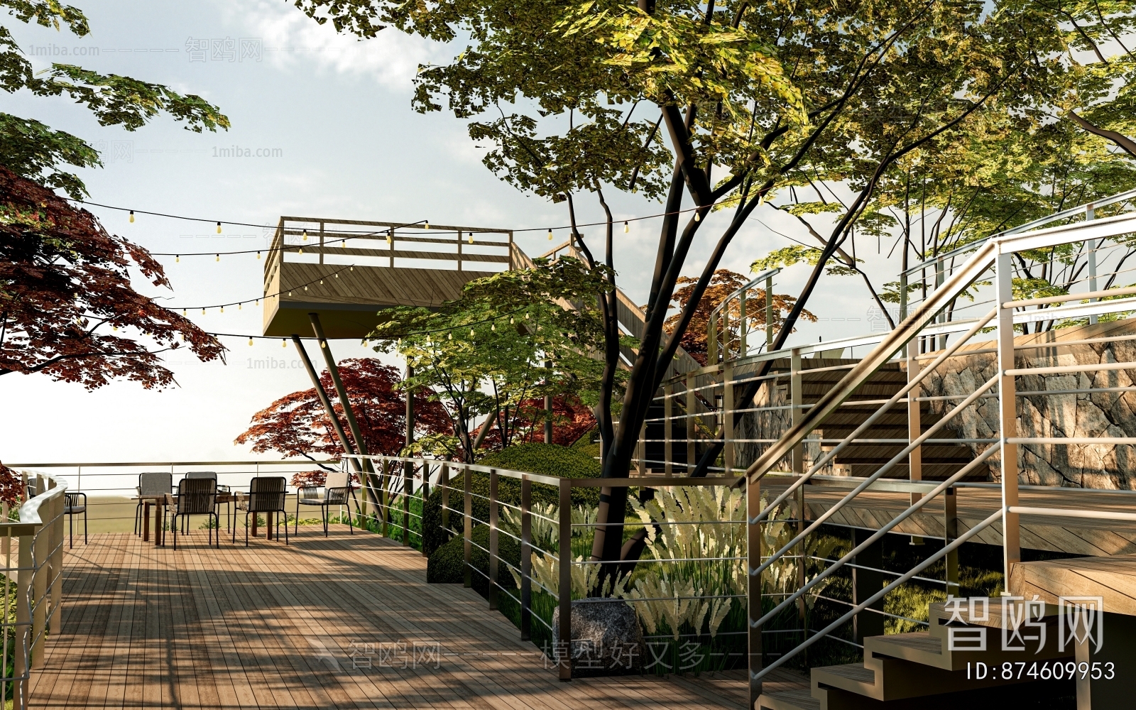 Modern Park Landscape