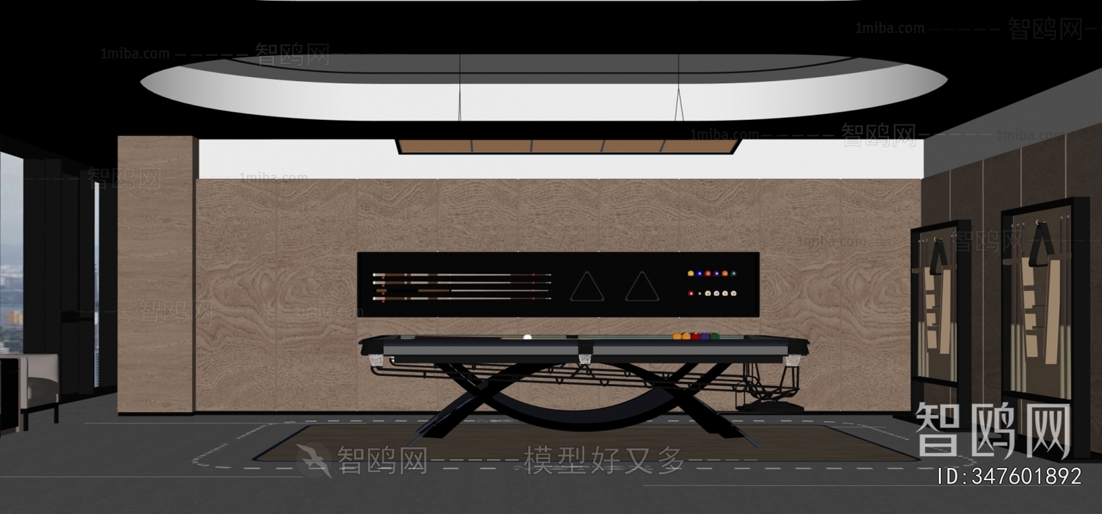 Modern Billiards Room