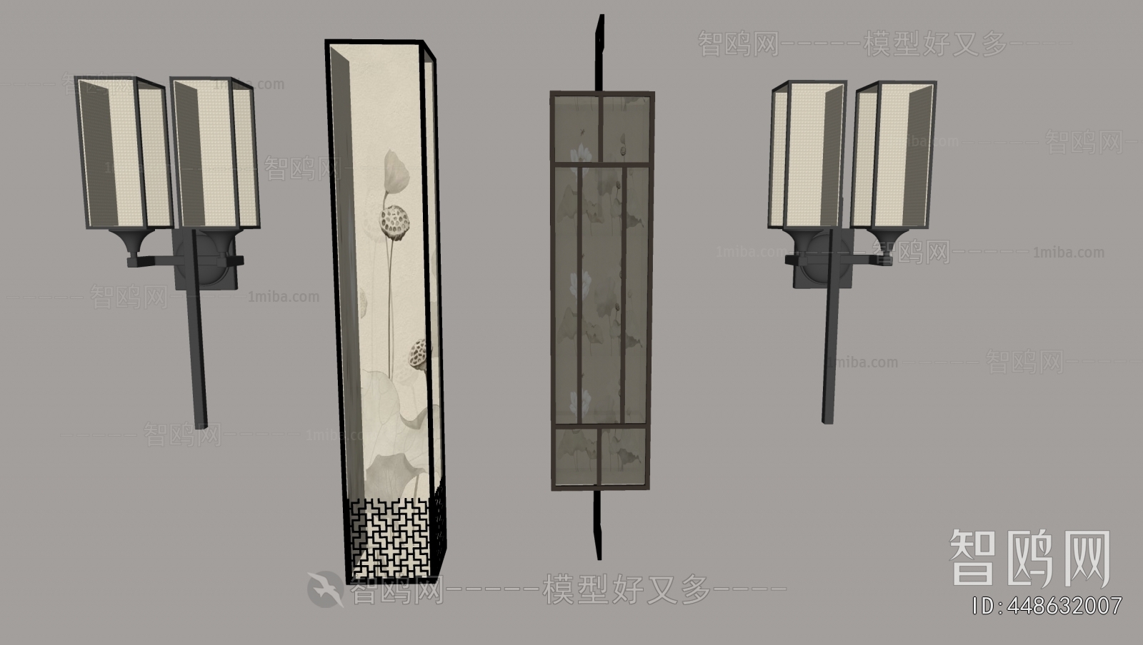 New Chinese Style Wall Lamp