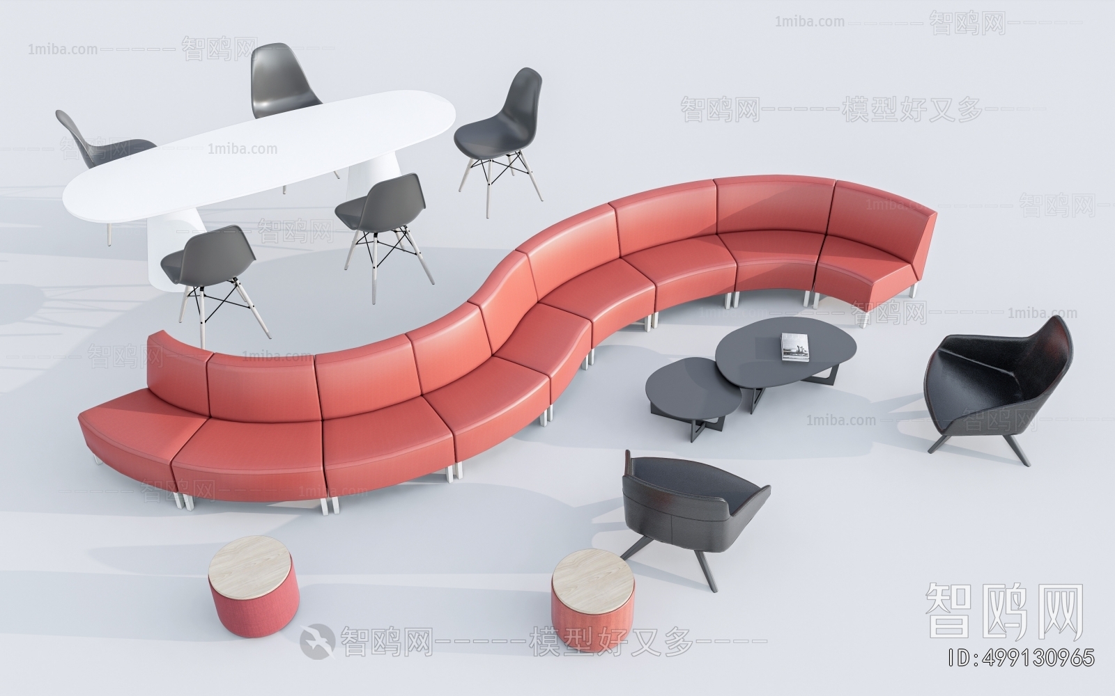 Modern Curved Sofa