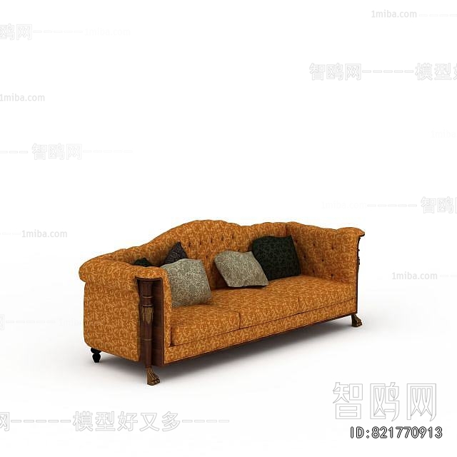 European Style Three-seat Sofa