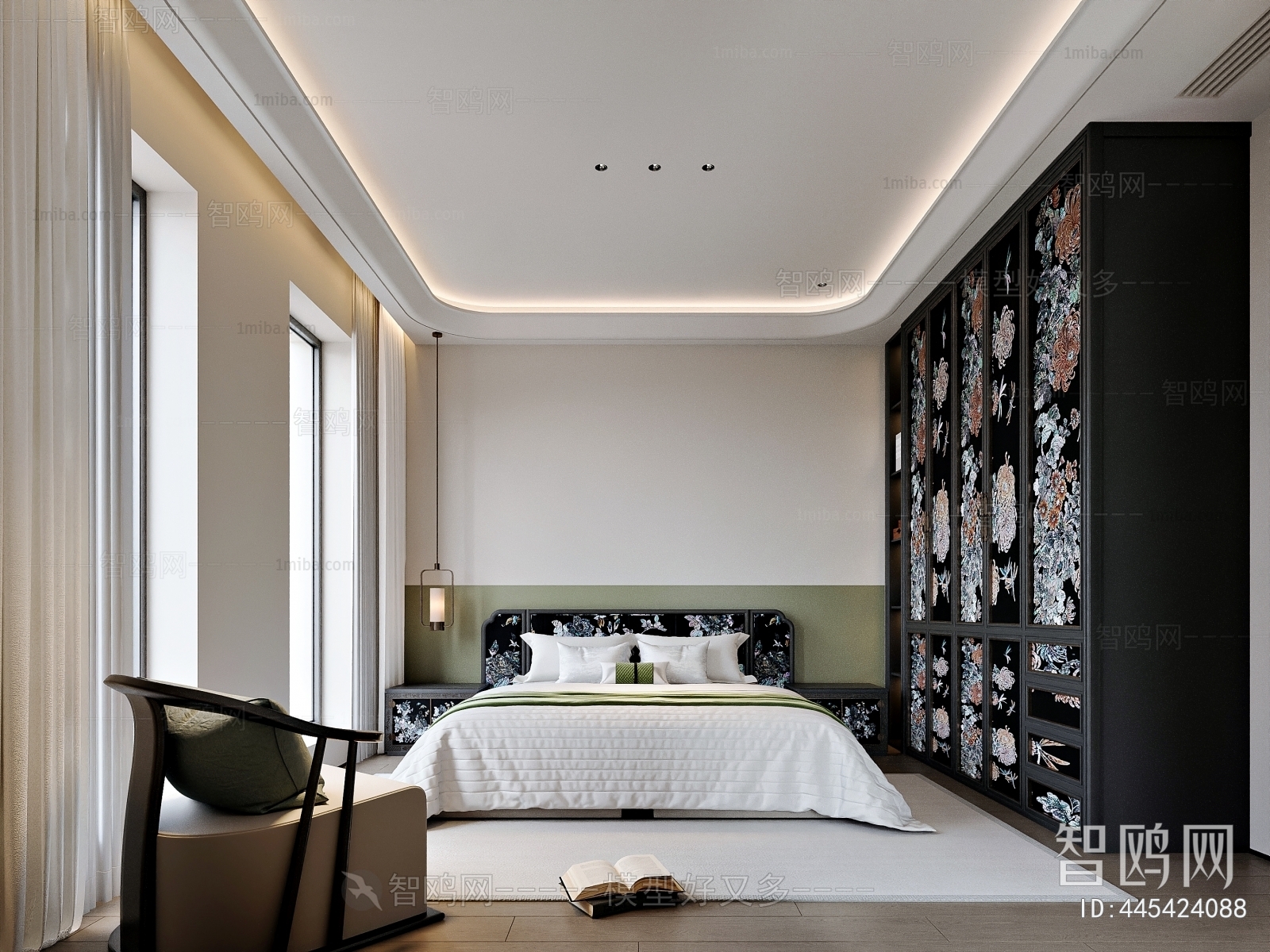 New Chinese Style Bedroom