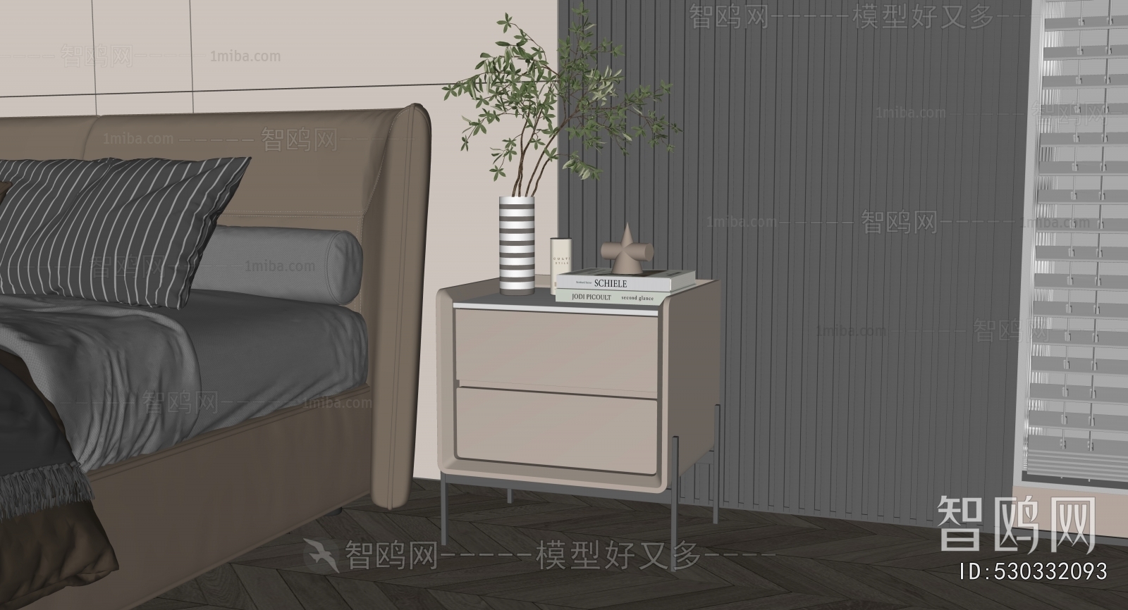 Modern Bedside Cupboard