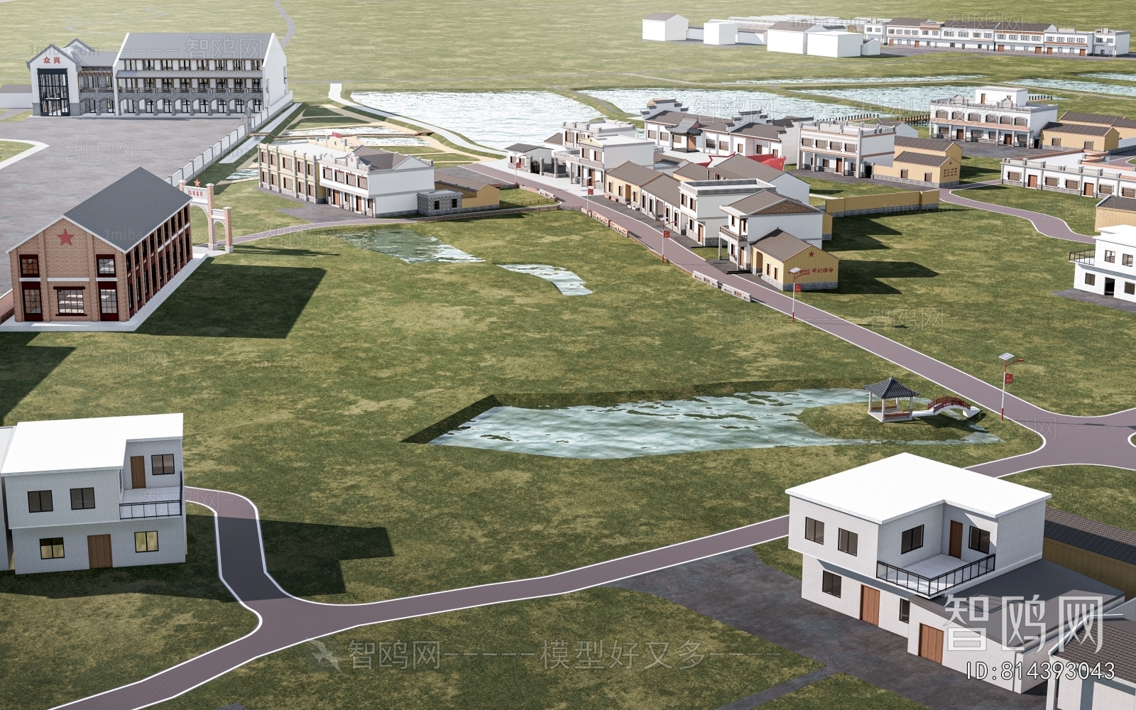 Modern Architectural Bird's-eye View Planning