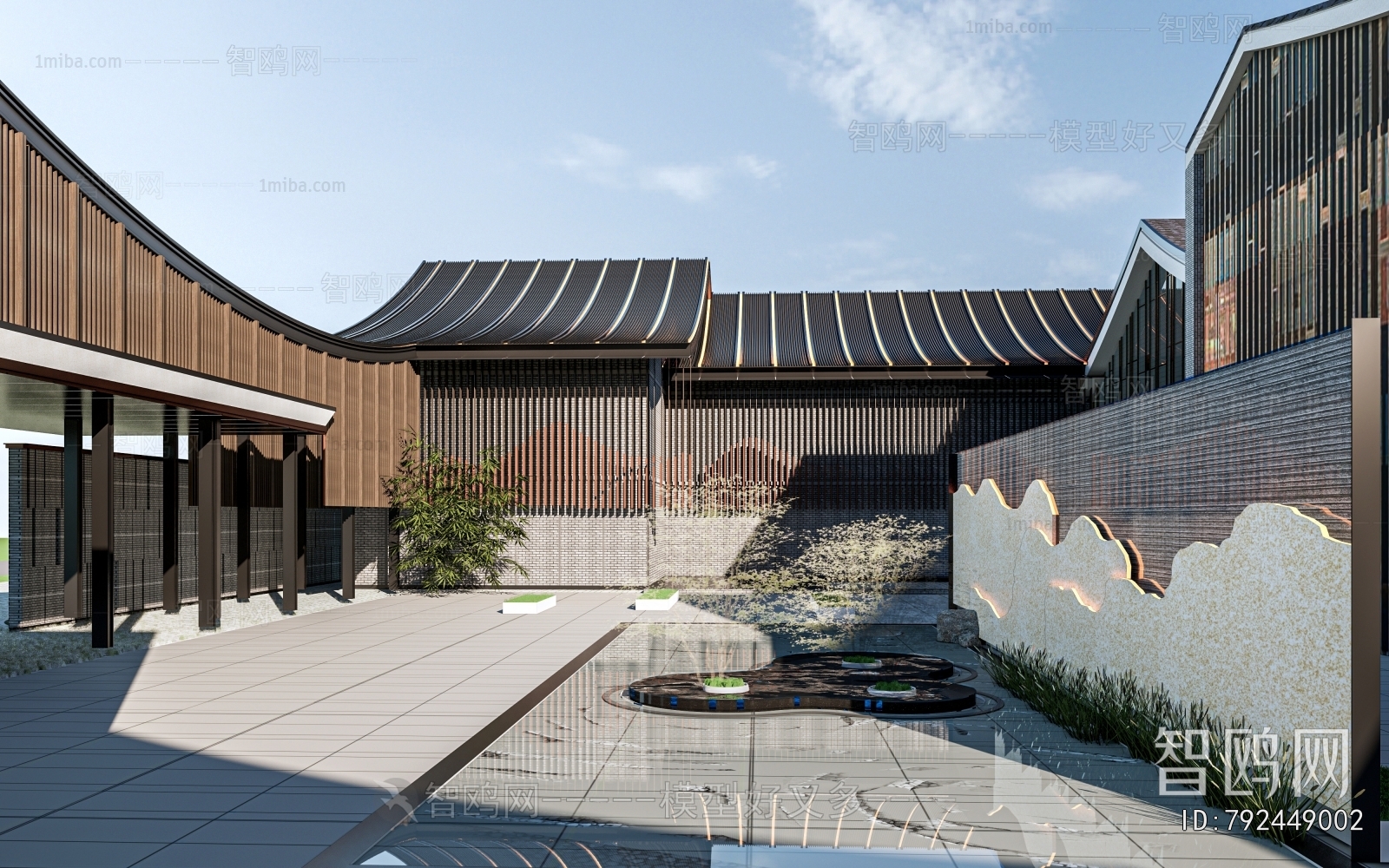 New Chinese Style Architecture Of Artistic Style