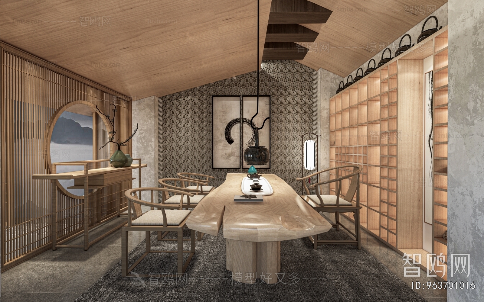 New Chinese Style Teahouse Tea House