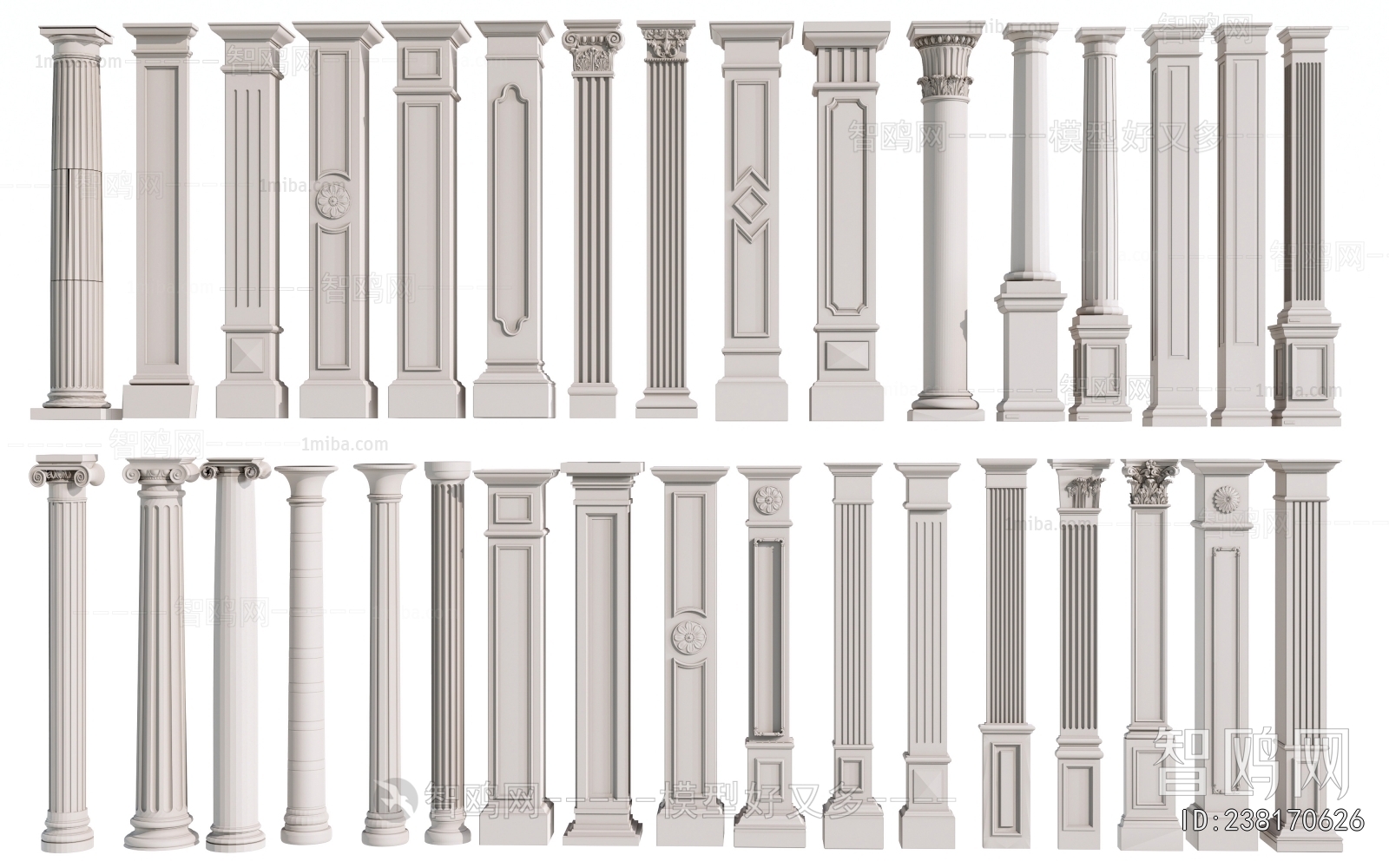 European Style Roman Pillar