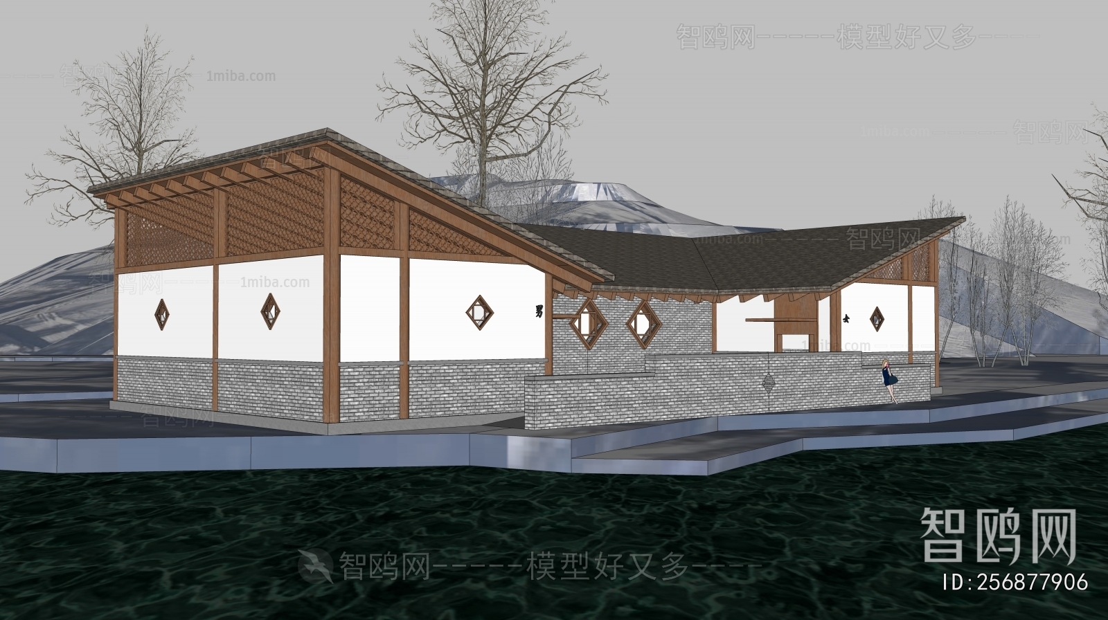 New Chinese Style Public Building