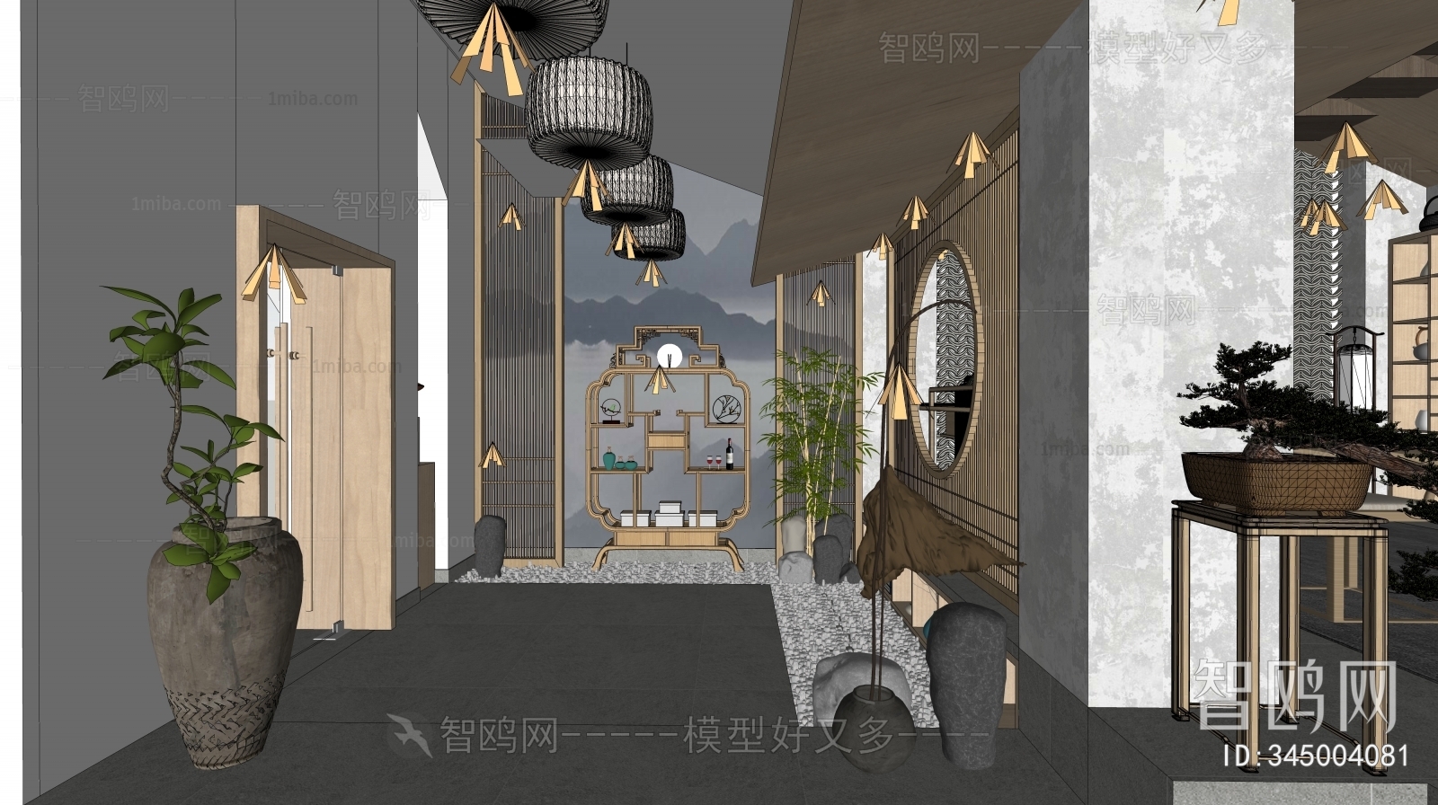 New Chinese Style Hallway