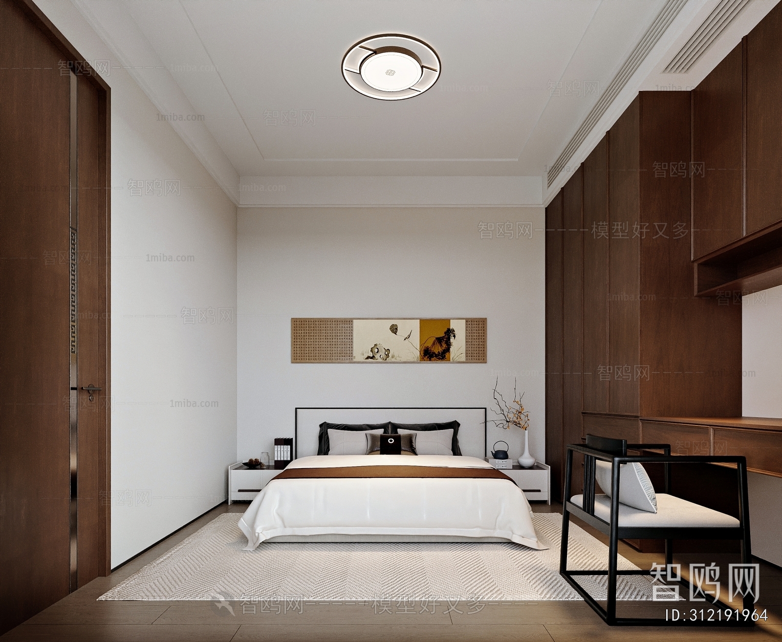 New Chinese Style Bedroom