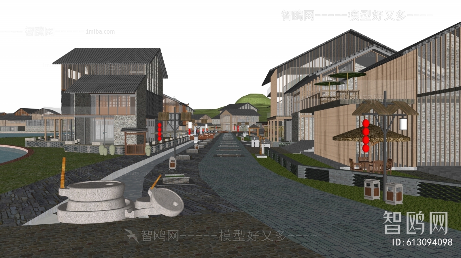 New Chinese Style Commercial Street