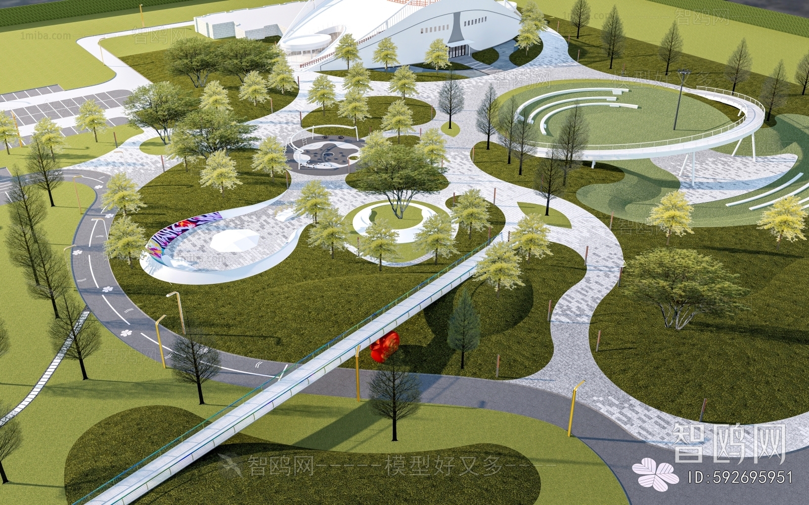 Modern Park Landscape