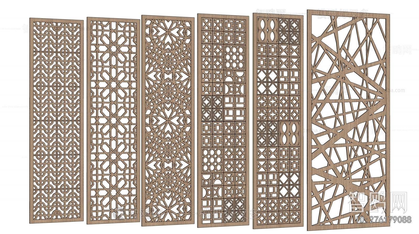 New Chinese Style Wooden Screen Partition