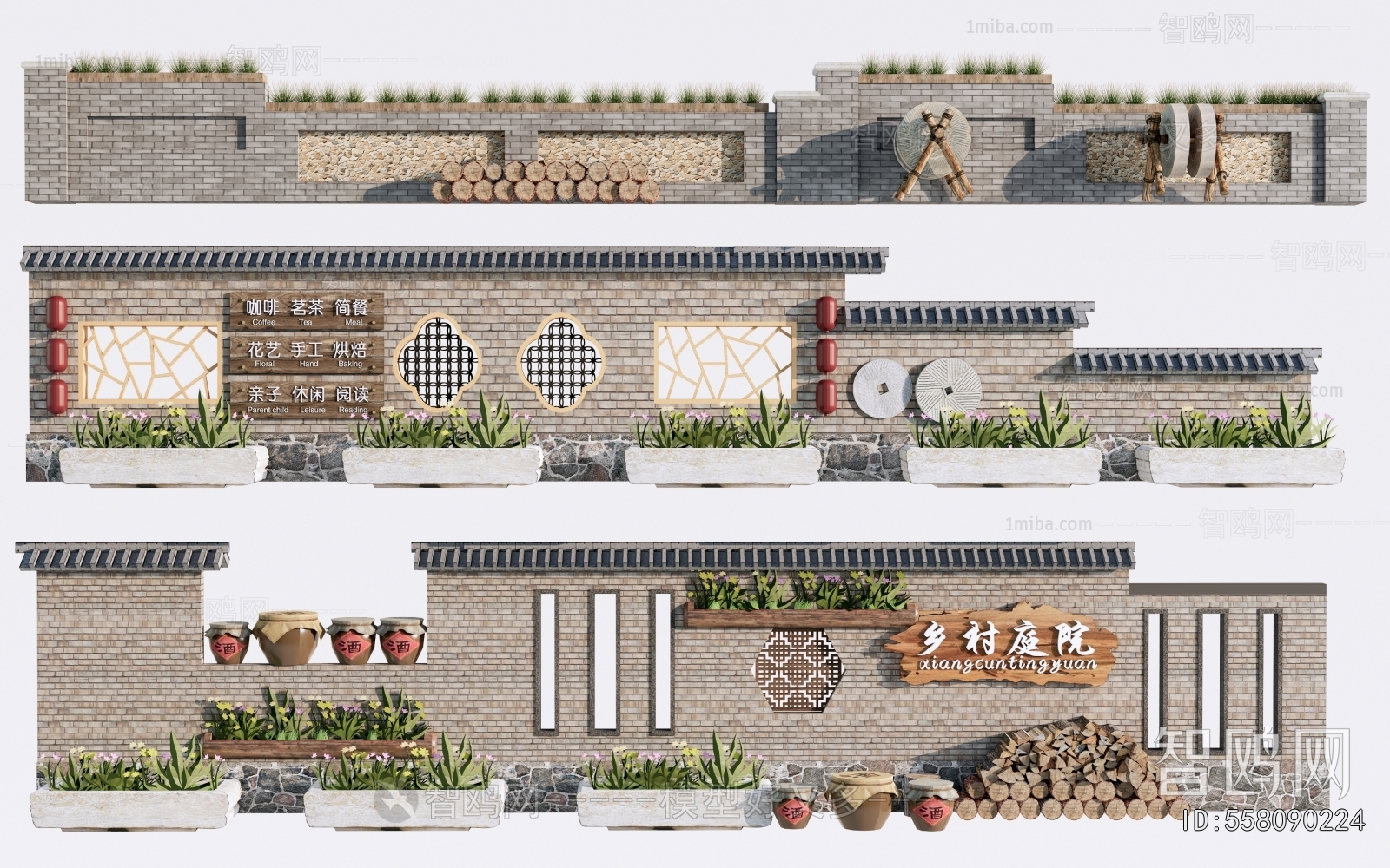 New Chinese Style Landscape Wall